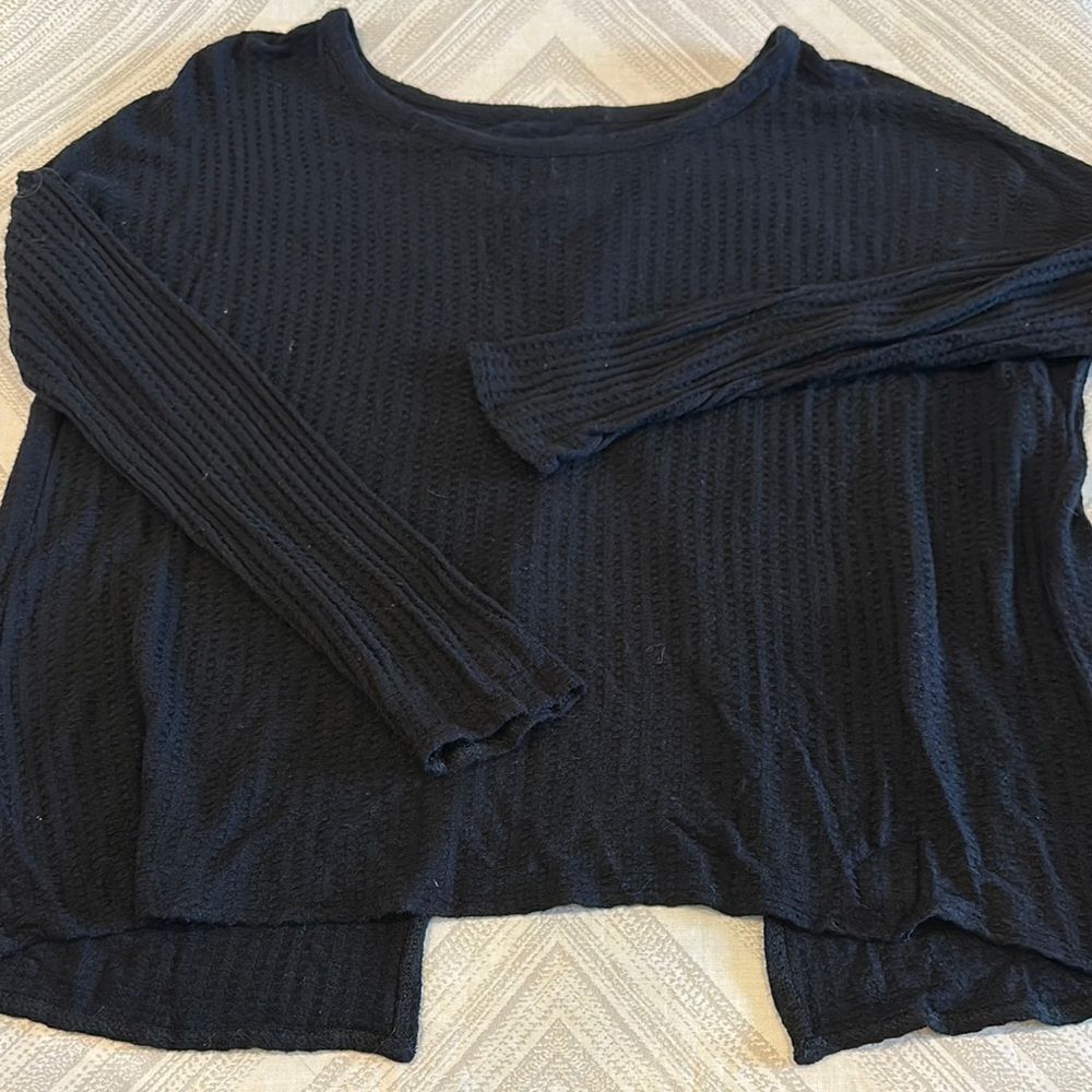Chaser Women's Open Back Black Knit Top - Size M
